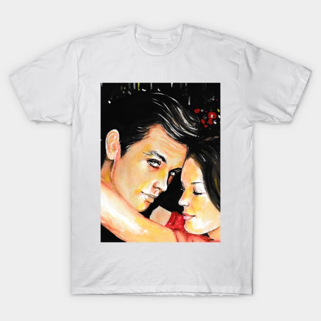 Famous Couple T-Shirt by Svetlana Pelin